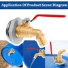 2" Drum Faucet for 55 Gallon Drum, 1" Brass Barrel