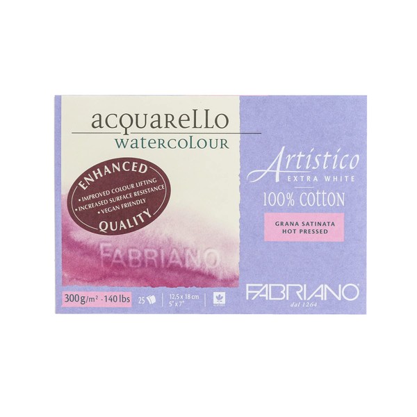 Fabriano Artistico Watercolor Block, Extra White