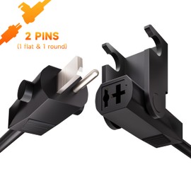 Okin 2-Pin Y Splitter Cable Power Cord Replacement (Two 8.2ft) 2 Motors to 1 Power Supply for Electric Recliner and Lift Chairs Limoss Dewert Lazyboy Pride Catnapper