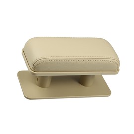 Hihaha Universal Car Armrest Three Adjustable Height Left Elbow Support Pad Anti-Fatigue Car Door Armrest Extender Rest Pad Vehicle Support Booster Pad Beige Durable Material
