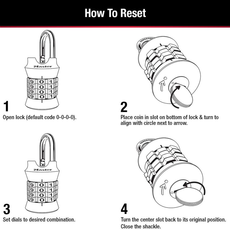 Master Lock Word Combination Lock, Set Your Own Combination Lock