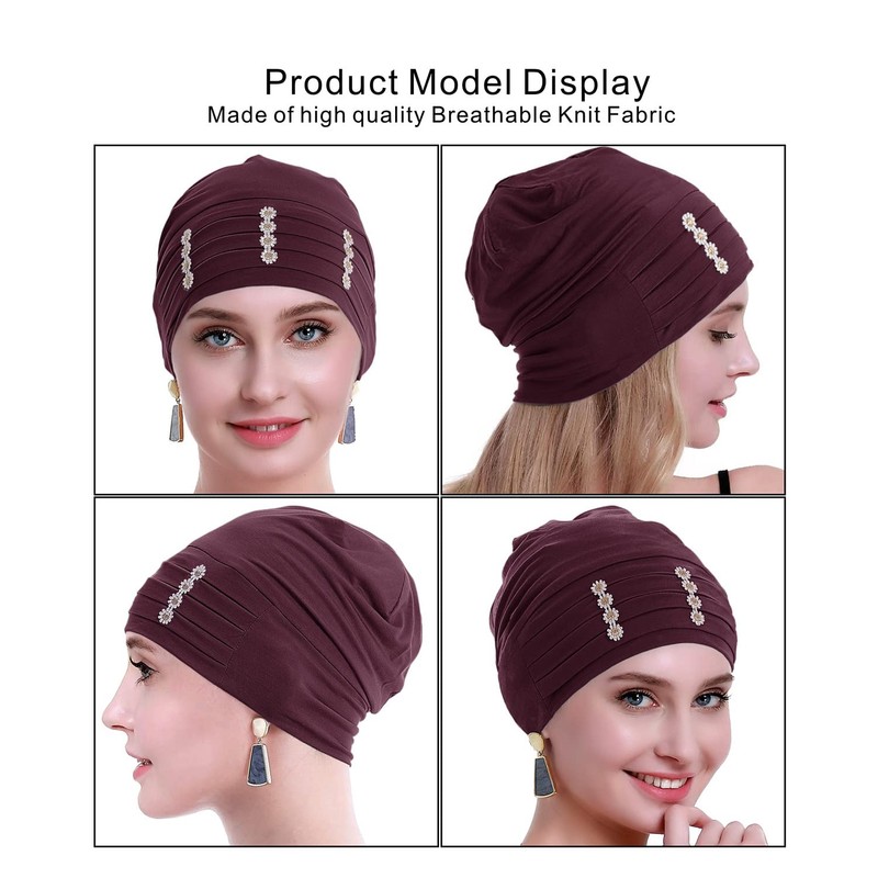 osvyo Flower Chemo Headwear Turban for Women - Headcovering Beanie
