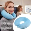 Xelsluthe 2 Pack Neck Pillow Covers with Zipper, Reusable Travel