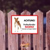 Basenji Freilauf Dog Sign with German Text "Freilauf Dog" [Free