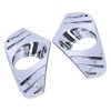 Pair Chrome Front Fog Light Cover Lamp Trims Paste Mounting