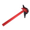 Woodworkers Edge Ruler Aluminum Alloy Red Black Adjustable Angle T