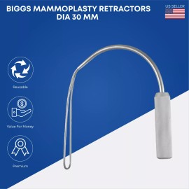 Stellmacher instrumentrs inc Biggs Mammary Retractors with Fiber Optic Breast Reduction Mammoplasty Tools