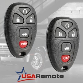 USARemote G-524 Key Fob Remoto de Entrada sin Llave se Adapta a Chevy Malibu/Buick Allure Lacrosse/Pontiac G5 G6 Grand Prix Solstice/Saturn Aura Cielo (Compatible con Parte # 22733524), Juego de 2
