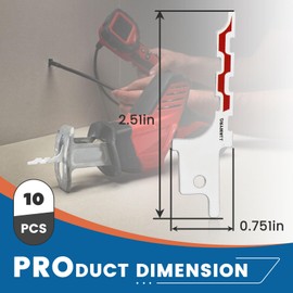 10 Pcs 48-00-1640 Replacements Made for Milwaukee Drywall Blade, Replacement Blade for Sawzall Drywall Access, Blunt Point