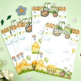 Tractor First Birthday Decorations - Green Tractor Theme Photo Banner for Boys Farm Green Tractor 1st Birthday Farm Tractor 1st Bday Green Tractor Party Supplies