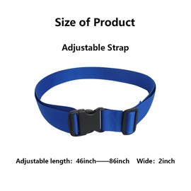 Wheelchair Safety Strap Seat Belt，Adjustable High Chair Safety Harness，Patients Cares Safety Strap，Chair Strap for Elderly/Adults/Kids (Blue)