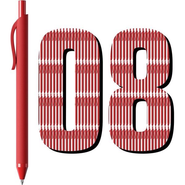 108 Pack Red Pens - Bulk Pens 1.0mm Medium Point