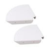 2pcs Wall Mount Floating Corner Shelves Quarter Round Hanging Corner