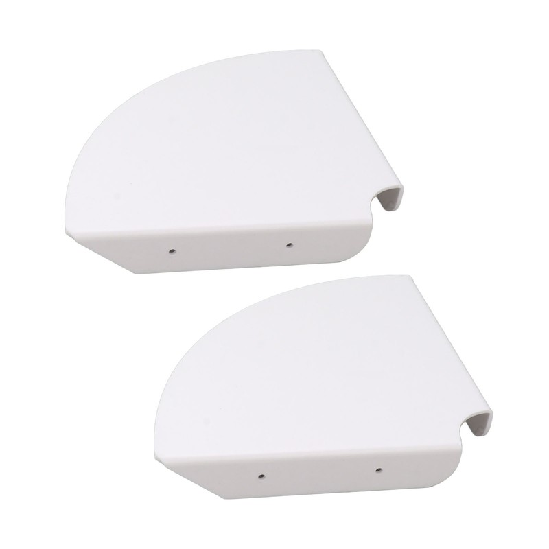 2pcs Wall Mount Floating Corner Shelves Quarter Round Hanging Corner