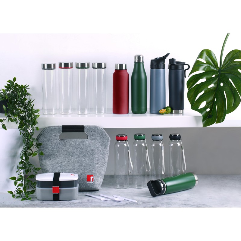 BERGNER Thermo Bottles Bottle, Stainless Steel, Grey, 500 ml