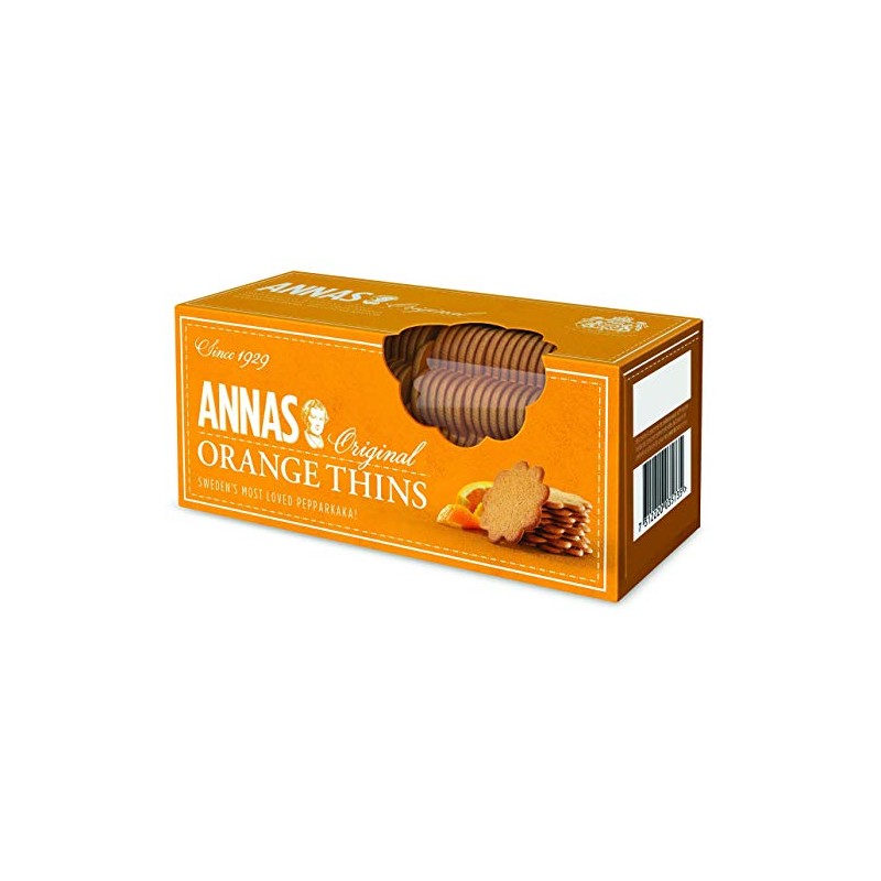 Anna's Orange Thins Swedish Cookies 5.25 Oz