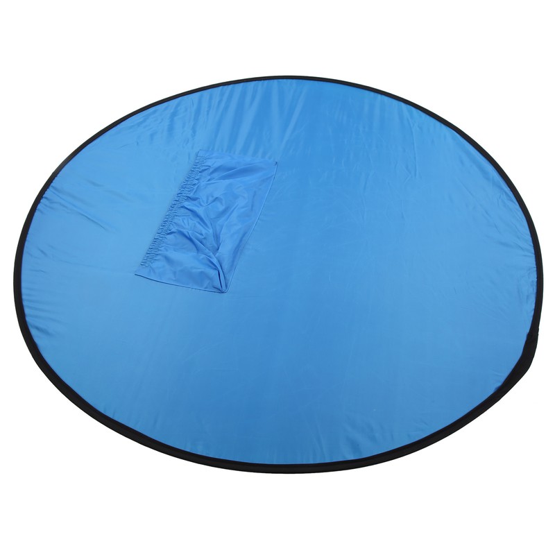 2 in 1 142cm Round Blue Green Screen Backdrop Double