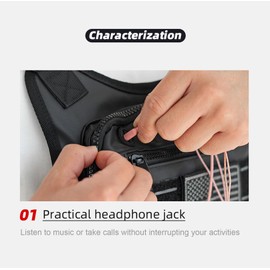 SOUUXIU Mens Chest Pocket Reflective Running Vest with Tape Chest Pocket for Outdoor Activities 600D Membrane Fabric Chest Pocket