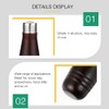 DOITOOL Wooden File Handles 6pcs Wood Handle with Metal Collars,