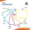 Microless Dry Erase Magnetic Labels 30 Pcs - 4.2x3.2 inches,