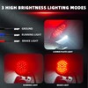 FATECIM 1" Motorcycle LED Brake Tail Light with Bracket, Motorcycle