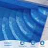 Diflart Glass Mosaic Tiles, Iridescent Blue, 1x2 Inch Brick, Glass