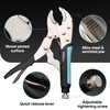 SHALL 6-Piece Locking Pliers, Vice Grips Pliers Set, 5",7" &