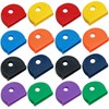 Lucky Line Medium Key Identifier Caps, Standard Size, Assorted Colors,