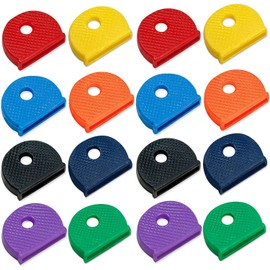 Lucky Line Medium Key Identifier Caps, Standard Size, Assorted Colors, 200 Pack (16500)