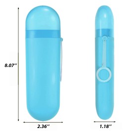 YKuzLx 2 Packs Toothbrush Travel Case, Portable Toothbrush Case with Ventilation Hole for Travel, Business Trip, School, Camping, Home - Green+Blue