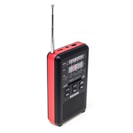 DEGEN DE36 Rechargeable AM FM Shortwave Radio & MP3 Player with Built-in Micro SD TF Card Reader