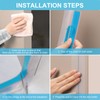 Greymond Silicone Door Draft Stopper - T-Shaped Weather Stripping for