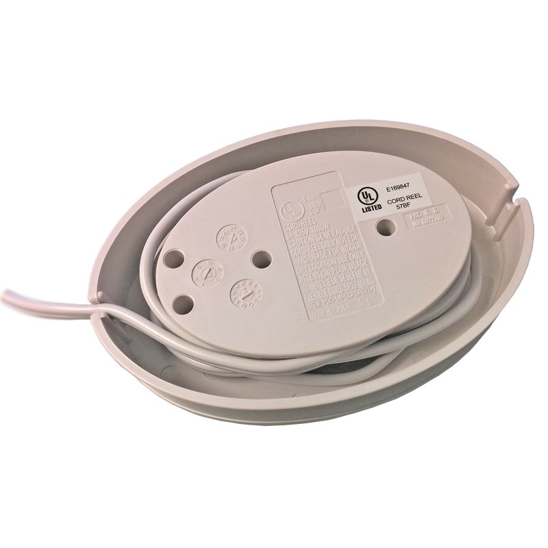 Electriduct 3 Outlet 5 Foot Hidden Power Extension Cord Reel