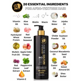 Twist It Up curly hair shampoo with 20 natural ingredients, sulfate free shampoo for curly hair, wavy hair shampoo, afro-textured shampoo