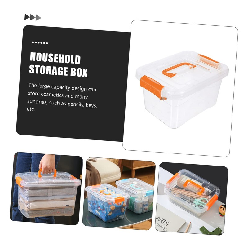 MAGICLULU 4pcs Collapsible Storage Box Storage Organizer Handle Design Sundry