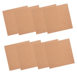 Operitacx 8 Pieces Cork Board Cork Board Set Cork Message Board Squares Made of Cork Panels Memory Board Decorative Cork Boards for Office Blackboard Display Khaki