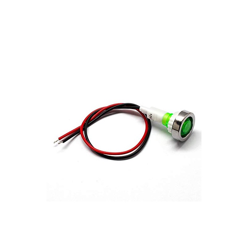Vogueing Tool AC 125V Green LED Warning Signal Light Dashboard
