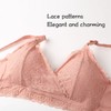 Women's Nursing Bra Front Closure Removable Padded Lace Patterns Breastfeeding
