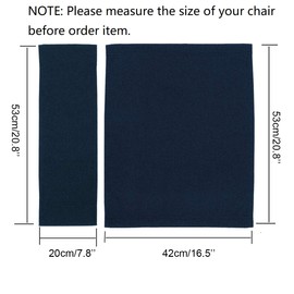 Counting Mars 2 Set Replacement Cover Canvas for Directors Chair, Navy, 20cm X 52cm + 52cm X 41cm