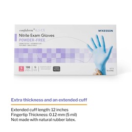 McKesson Nitrile Exam Gloves - Disposable Latex-Free Medical Gloves - Size XL, 100 Count, 1 Box