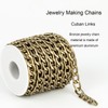 Jabogrii 5 Meters Curb Cuban Chain for Jewelry Making Bronze