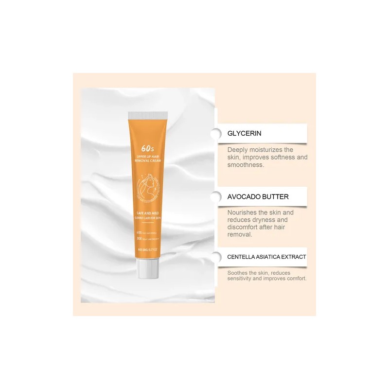 Crema Depilatoria Para Labio Superior Para Mujeres Y Hombres