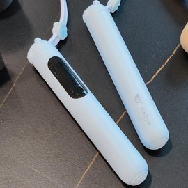 WeGym Smart Jump Rope for Men and Women, Adjustable Jump Rope for Indoor and Outdoor Workout APP Data Analysis LED Display Screen Rechargeable Skipping Rope Fitness Gift for Adults or Kids,blue