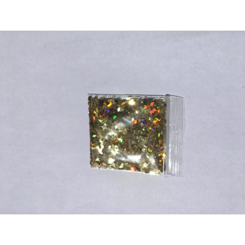 BabyEmma2007 Diamond Shape (Luxury Gold) 2mm Glitter 1tsp-Nail Art Face