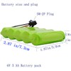 Blomiky 2 Pack 6.0V 2200mAh NiMH Rechargerable Battery with SM-2P