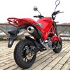 Mokuo Motorcycle Rear Luggage Rack with Handrail in Heavy Iron