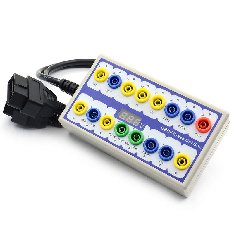 EKDJKK OBD 2 Breakout Box OBD2 Protocol Detector OBD2 Diagnostic