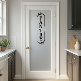 Black Pantry Door Vinyl Decal, Pantry Decal, Pantry Sticker, Vinyl for Glass, Pantry Door Farmhouse Kitchen Decor Sticker, 18 * 5 Inch