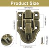 Rierdge 2 Pack Metal Toggle Latch - Duckbilled Hasp Catch
