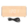 Digital Wooden Alarm Clock LED Smart Bluetooth Speaker 15W Wireless